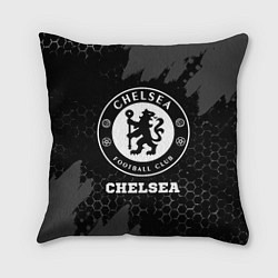 Подушка квадратная Chelsea sport на темном фоне