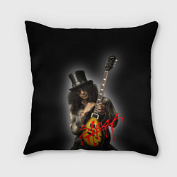 Подушка квадратная Slash музыкант группы Guns N Roses