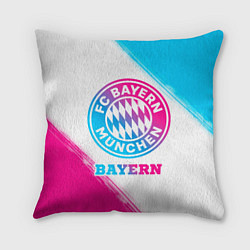 Подушка квадратная Bayern neon gradient style
