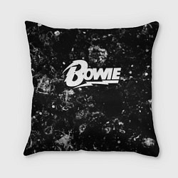 Подушка квадратная David Bowie black ice