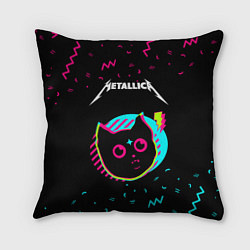Подушка квадратная Metallica - rock star cat, цвет: 3D-принт