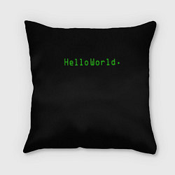 Подушка квадратная Hello world