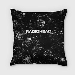 Подушка квадратная Radiohead black ice