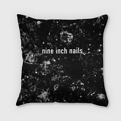 Подушка квадратная Nine Inch Nails black ice, цвет: 3D-принт