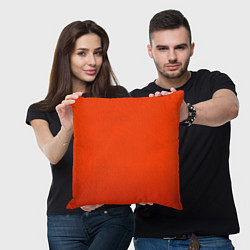 Подушка квадратная Пылкий красно-оранжевый градиент, цвет: 3D-принт — фото 2