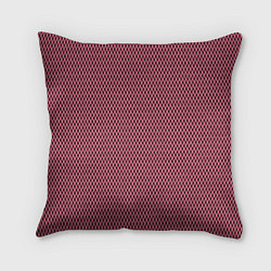 Подушка квадратная Розовый имитация сетки паттерн, цвет: 3D-принт