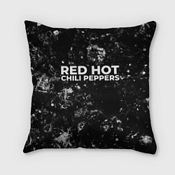 Подушка квадратная Red Hot Chili Peppers black ice, цвет: 3D-принт