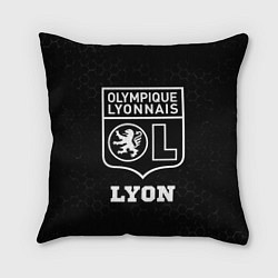 Подушка квадратная Lyon sport на темном фоне