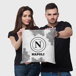 Подушка квадратная Napoli sport на светлом фоне, цвет: 3D-принт — фото 2