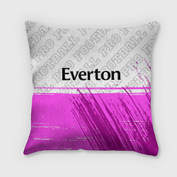 Подушка квадратная Everton pro football посередине, цвет: 3D-принт