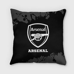 Подушка квадратная Arsenal sport на темном фоне
