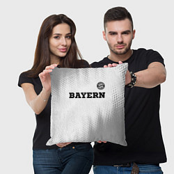 Подушка квадратная Bayern sport на светлом фоне посередине, цвет: 3D-принт — фото 2