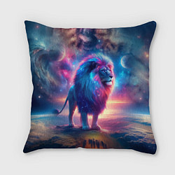 Подушка квадратная Space lion - ai art fantasy