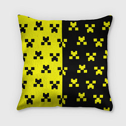 Подушка квадратная Minecraft logo brend online, цвет: 3D-принт