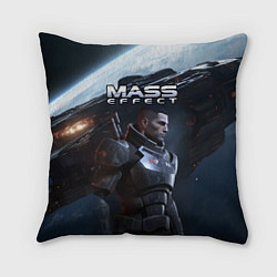 Подушка квадратная Mass Effect game, цвет: 3D-принт