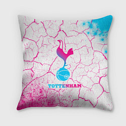 Подушка квадратная Tottenham neon gradient style