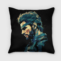 Подушка квадратная Веном Снейк Metal gear game, цвет: 3D-принт