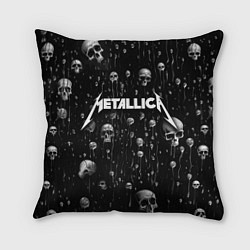 Подушка квадратная Metallica - rock, цвет: 3D-принт