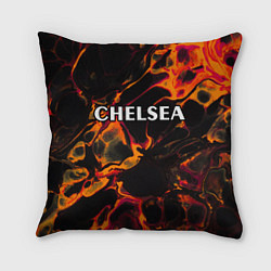 Подушка квадратная Chelsea red lava