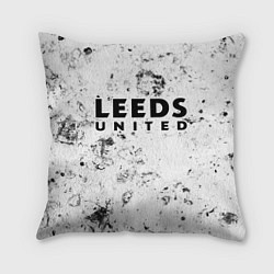 Подушка квадратная Leeds United dirty ice