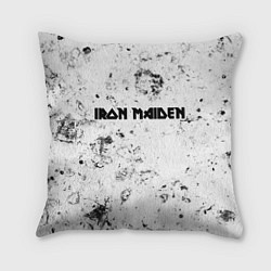 Подушка квадратная Iron Maiden dirty ice, цвет: 3D-принт