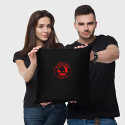 Подушка квадратная Skoda red logo, цвет: 3D-принт — фото 2