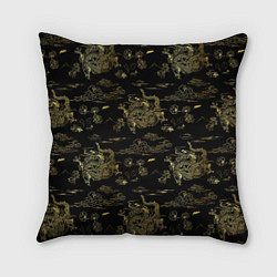 Подушка квадратная Небесный дракон узор, цвет: 3D-принт