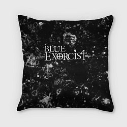 Подушка квадратная Blue Exorcist black ice, цвет: 3D-принт