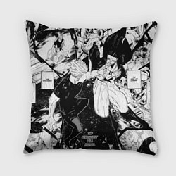 Подушка квадратная Годжо против Сукуны - Магическая битва, цвет: 3D-принт