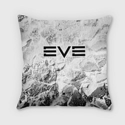 Подушка квадратная EVE white graphite