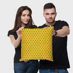 Подушка квадратная Паттерн щитовой, цвет: 3D-принт — фото 2