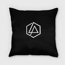 Подушка квадратная Linkin park logo white