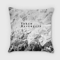 Подушка квадратная Tokyo Revengers white graphite