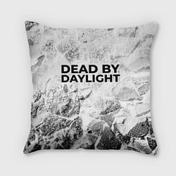 Подушка квадратная Dead by Daylight white graphite