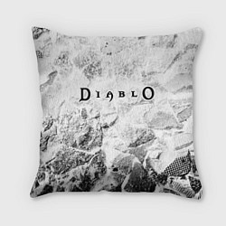 Подушка квадратная Diablo white graphite