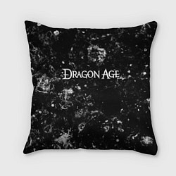 Подушка квадратная Dragon Age black ice