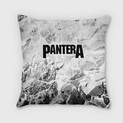 Подушка квадратная Pantera white graphite