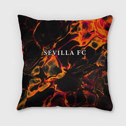 Подушка квадратная Sevilla red lava, цвет: 3D-принт