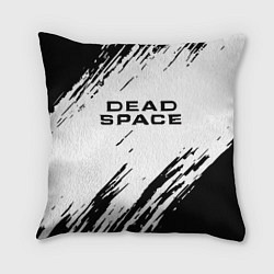 Подушка квадратная Dead space чёрные краски