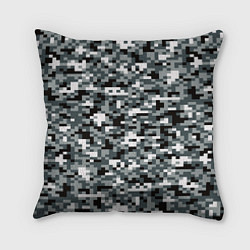 Подушка квадратная Камуфляжные пиксели текстура, цвет: 3D-принт