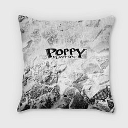 Подушка квадратная Poppy Playtime white graphite