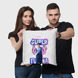 Подушка квадратная BTS Super Tuna, цвет: 3D-принт — фото 2