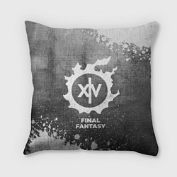 Подушка квадратная Final Fantasy - grey gradient, цвет: 3D-принт
