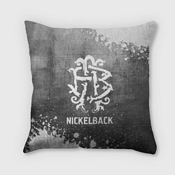 Подушка квадратная Nickelback - grey gradient, цвет: 3D-принт