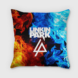 Подушка квадратная Linkin park битва огней, цвет: 3D-принт