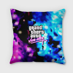 Подушка квадратная Gta flame winter, цвет: 3D-принт