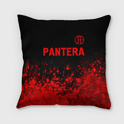 Подушка квадратная Pantera - red gradient посередине, цвет: 3D-принт