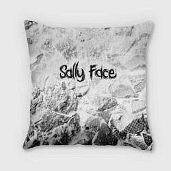 Подушка квадратная Sally Face white graphite, цвет: 3D-принт