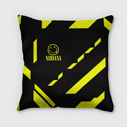 Подушка квадратная Nirvana geometry yellow