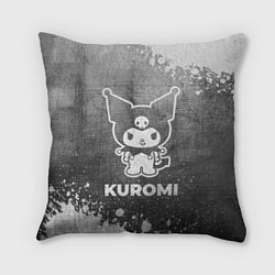 Подушка квадратная Kuromi - grey gradient